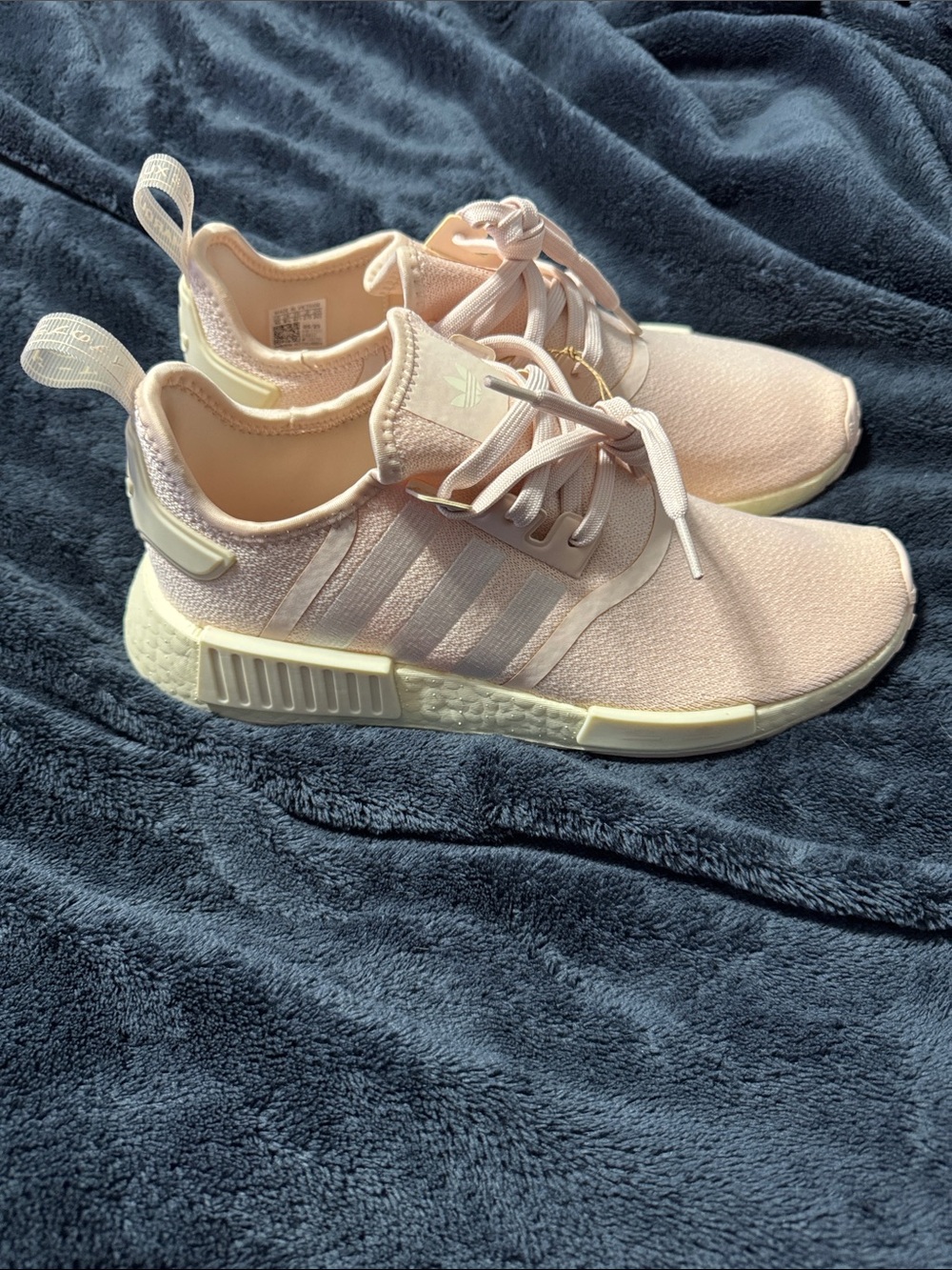Women’s Light Pink and Cream Adidas NMD_R1 Sneakers NWT size 10